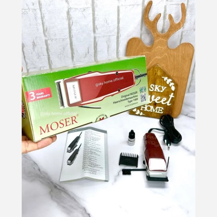 ماشین اصلاح و ریش تراش موزر 5 دنده moser 1400 hair clipper black