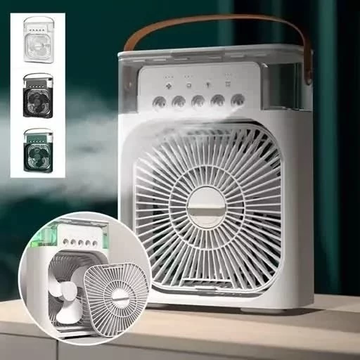 کولر آبی برقی رو میزی قابل حمل مینی مه پاش برقی بخور سرد رومیزی mini cooling fan