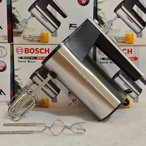همزن برقی بوش (حک شده) (600w) گیربکسی (توربو) WB-368HM