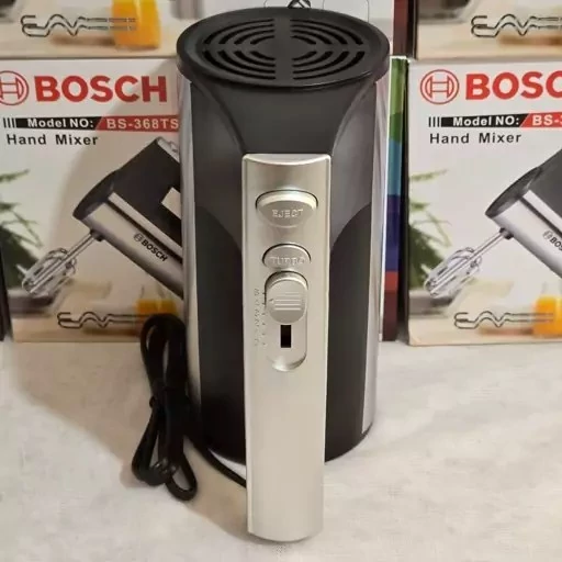 همزن برقی بوش (حک شده) (600w) گیربکسی (توربو) WB-368HM