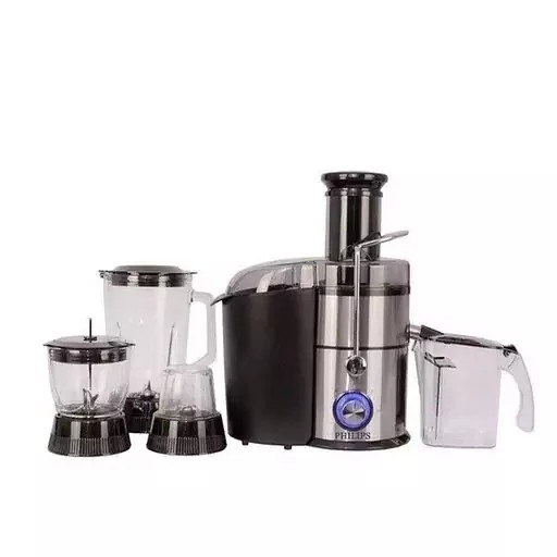 آبمیوه گیری چهار کاره فیلیپس philips توان 1800 وات پایه پلاستیک دو سرعته بدنه استیل