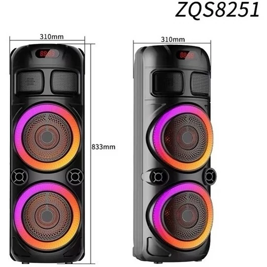 اسپیکر بلوتوثی ZQS8251 + میکروفون و ریموت کنترل