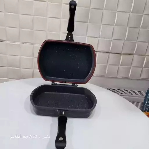 تابه دو طرفه دالغا مخصوص گریل بدون روغن چدنی