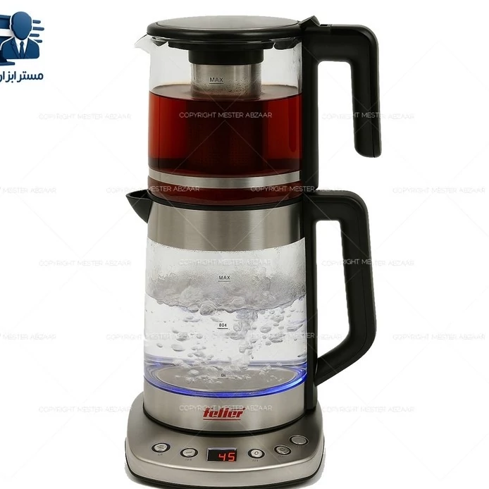 چای ساز دو طبقه 2200 وات 3.7 لیتری دیجیتال فلر آلمان مدل Feller Germany PRO TS-210