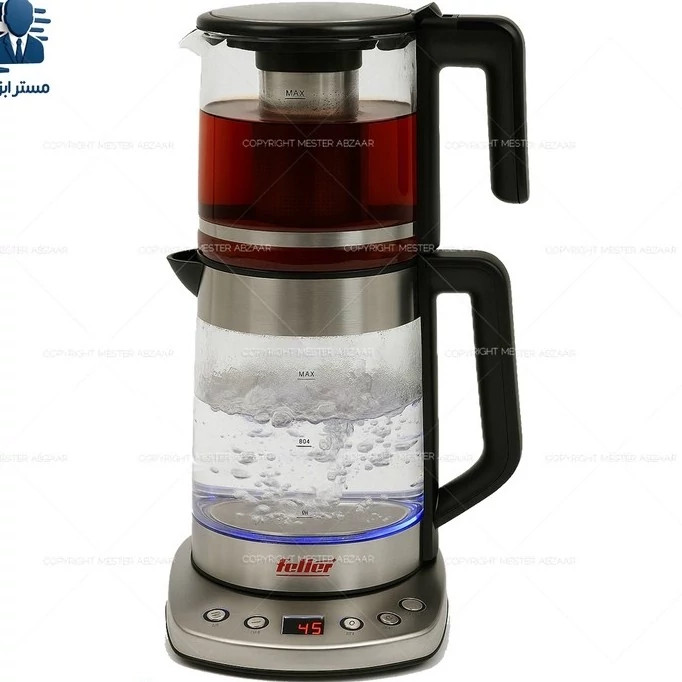 چای ساز دو طبقه 2200 وات 3.7 لیتری دیجیتال فلر آلمان مدل Feller Germany PRO TS-210