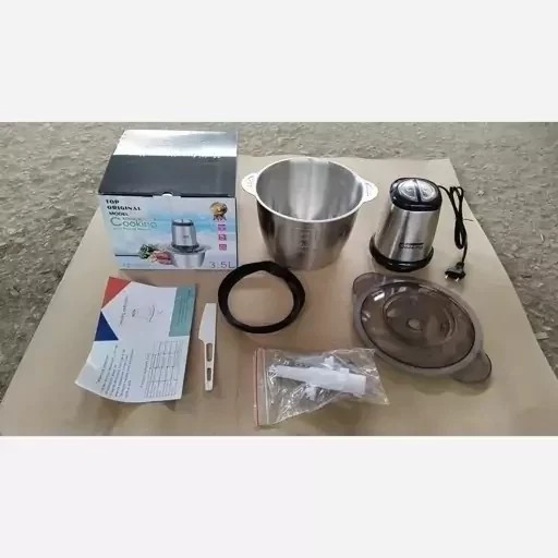 خرد کن برقی استیل 3 و نیم لیتری ، 1200وات دو سرعته مارک کوکینگ 1365