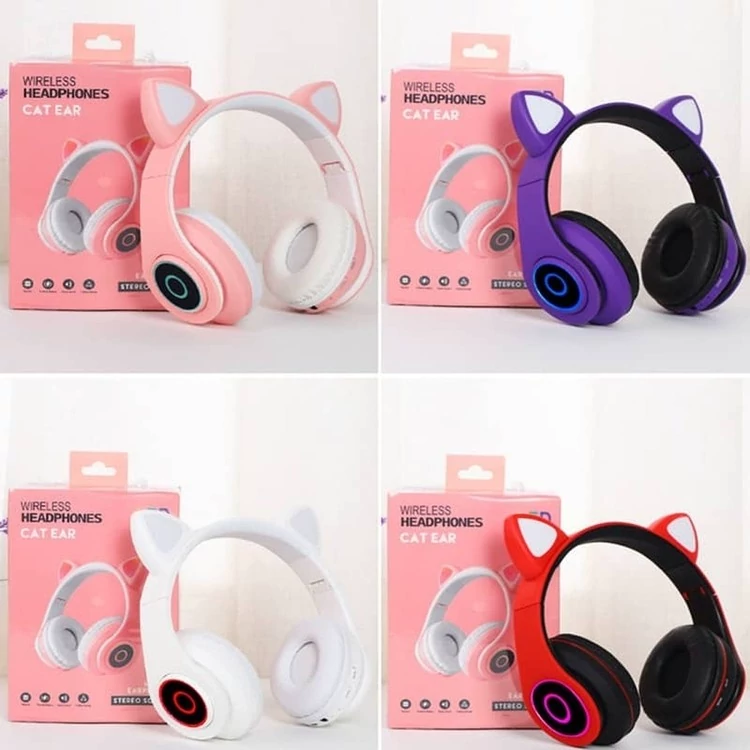 هدفون بلوتوثی مدل Cat-ear DW-B39