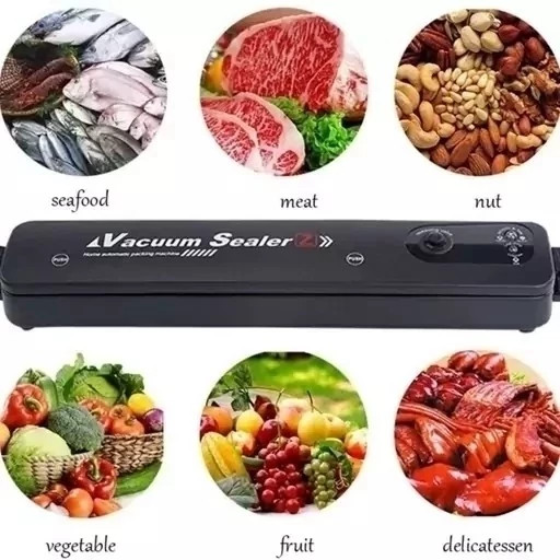 دستگاه بسته بندی خلاء اتوماتیک وکیوم و پرس مواد غذایی vacuum sealer