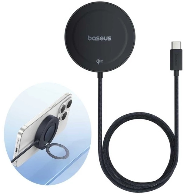 شارژر بی سیم مگنتی 15 وات بیسوس P10273300121 Baseus Simple