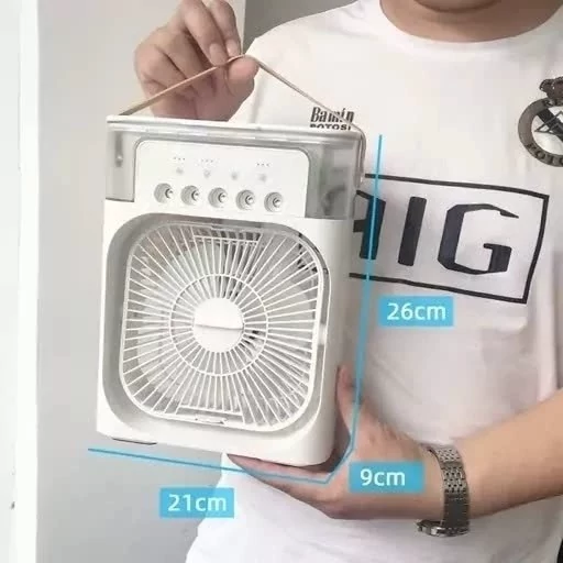 کولر آبی برقی رو میزی قابل حمل مینی مه پاش برقی بخور سرد رومیزی mini cooling fan