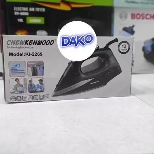 اتو بخار درجه یک کاملاً هوشمند نیو کنوود new kenwood توان 2600 وات کفی سرامیک مخزن بزرگ 000