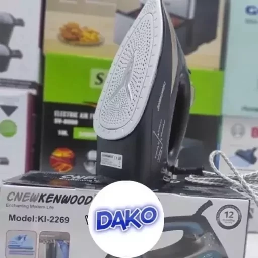 اتو بخار درجه یک کاملاً هوشمند نیو کنوود new kenwood توان 2600 وات کفی سرامیک مخزن بزرگ 000