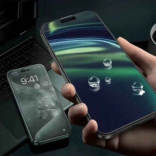 گلس پرایوسی آیفون 16 پرو سه بعدی گرین GN3DSIL16PBK