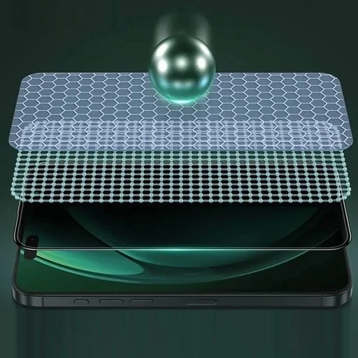 گلس پرایوسی آیفون 16 پرو سه بعدی گرین GN3DSIL16PBK