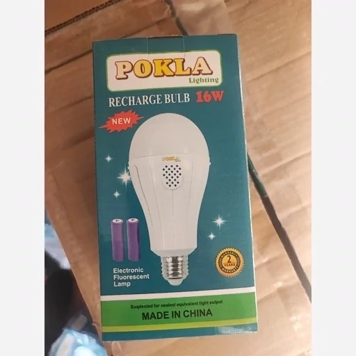 لامپ اضطراری LED 16 وات POKLA (مدل RECHARGE BULB)