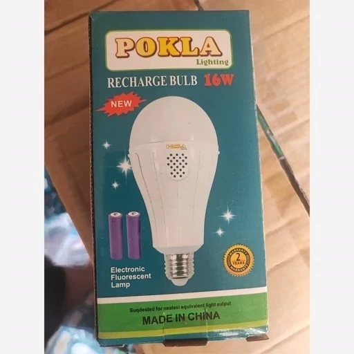 لامپ اضطراری LED 16 وات POKLA (مدل RECHARGE BULB)