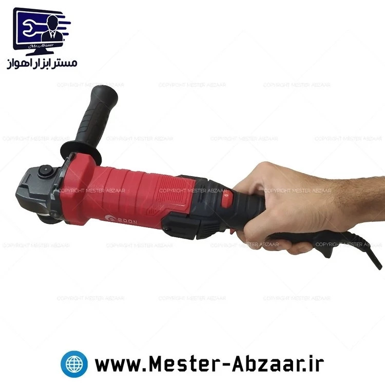 مینی فرز دیمردار 1200 وات صنعتی دسته بلند اصلی ادون جدید کد EDON AG115/1200E