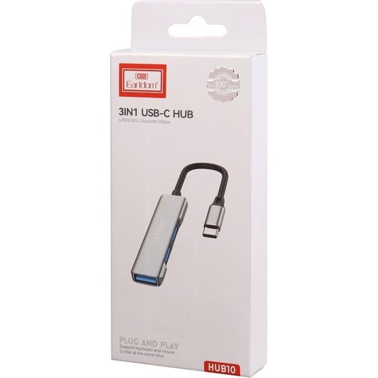 هاب 3 پورت USB-C ارلدام مدل HUB10