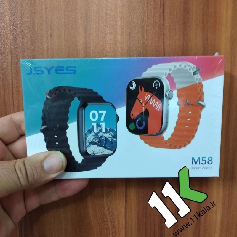 ساعت هوشمند اولترا مدل M58 برند JSYES مشکی بند مشکی ا JSYES M58