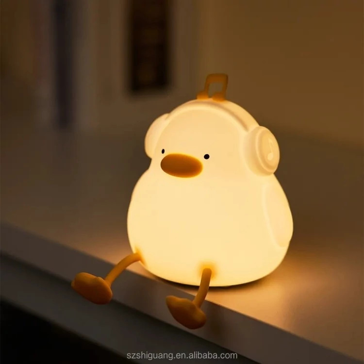 چراغ خواب سیلیکون دیجی اردک Sleeping baby rabbit silicone night light