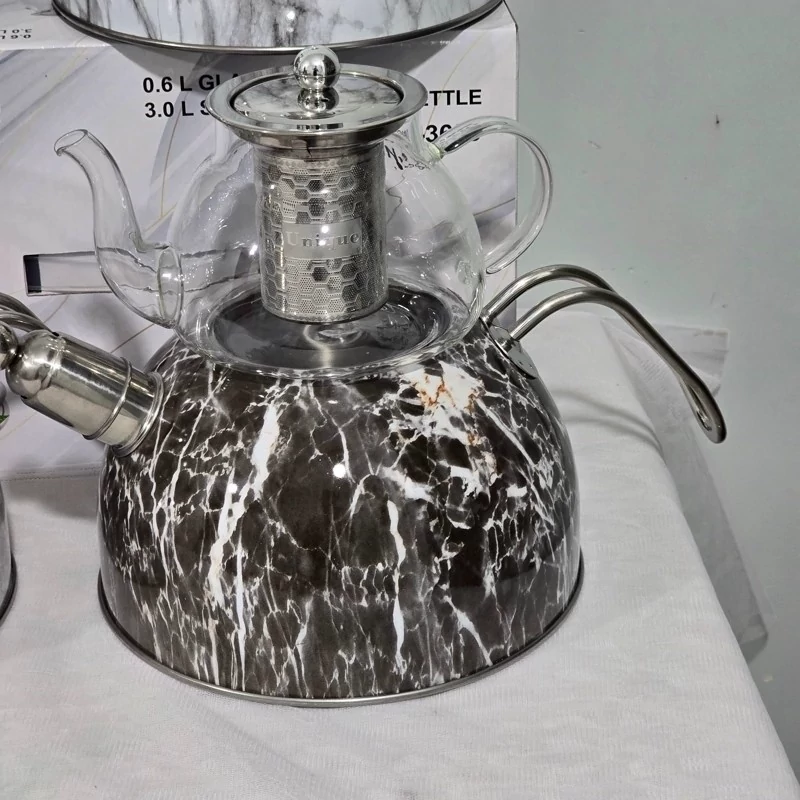 کتری قوری سوتی یونیک UNIQUE (6 رنگ) وارداتی (3 لیتر) (0.6 لیتر)