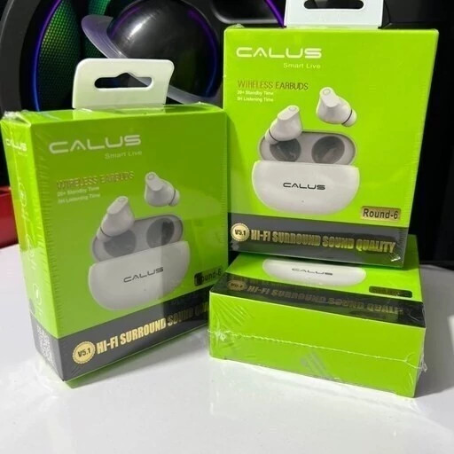 هندزفری بلوتوثی کالوس مدل Round 6 ایرپاد کالوس CALUS Round 6 bluetooth Earbuds