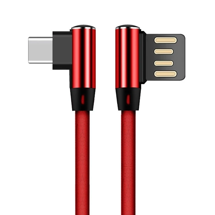 کابل شارژ USB به تایپ سی 90 درجه USB to Type-C 90 Degree