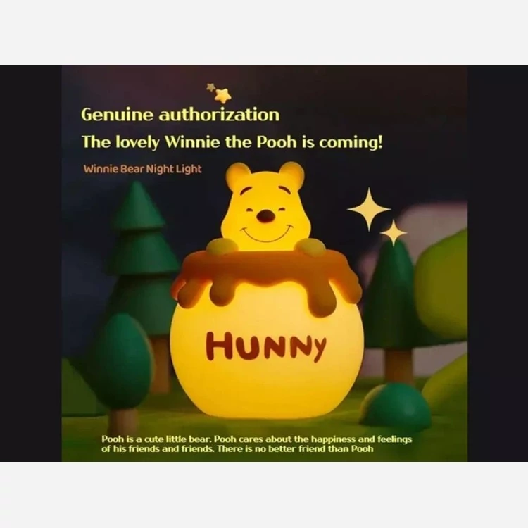 چراغ خواب فانتزی شارژی رومیزی اتاق کودک MYCP2305 Winnie the Pooh