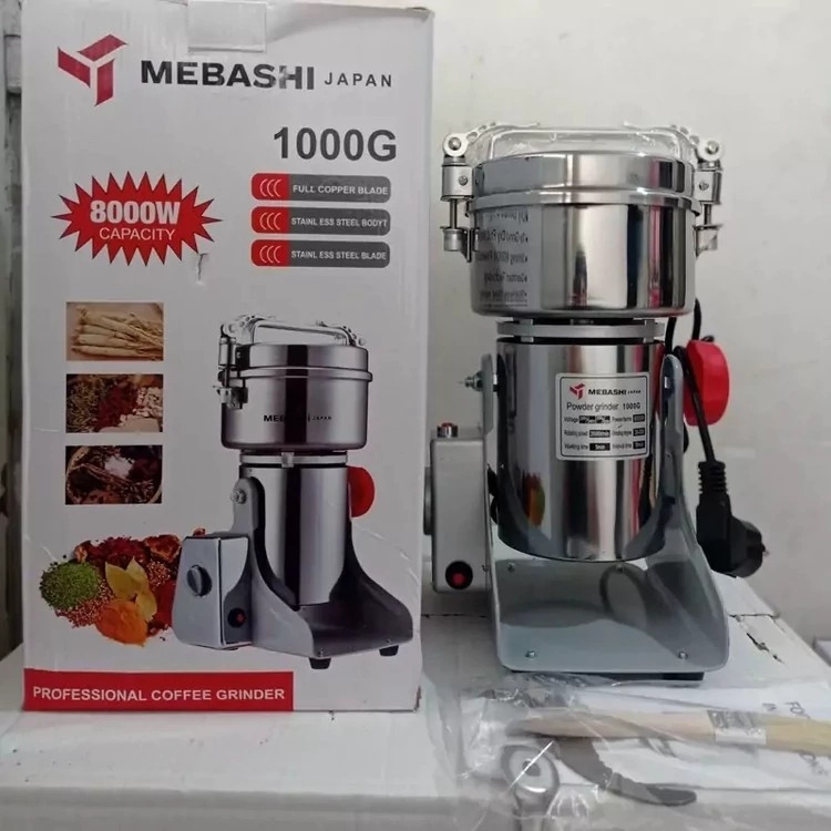 آسیاب صنعتی مباشی ژاپن- ظرفیت 1 کیلویی- 8 تیغه طلایی- قدرت 8000W وات