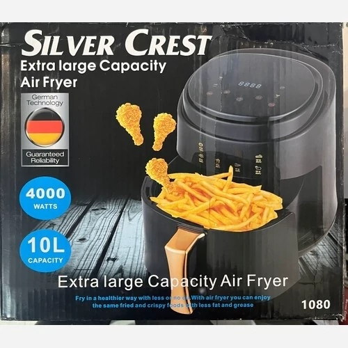 سرخ کن هوا پز ایر فرایر بدون روغن 10 لیتری تک المنت بزرگ سیلور کرست هوا پز Silver Crest پخت رژیمی و خشک کن میوه
