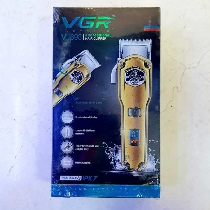 ماشین اصلاح وی جی آر مدل V-693 با تکنولوژی برش مستقیم و ضد آب