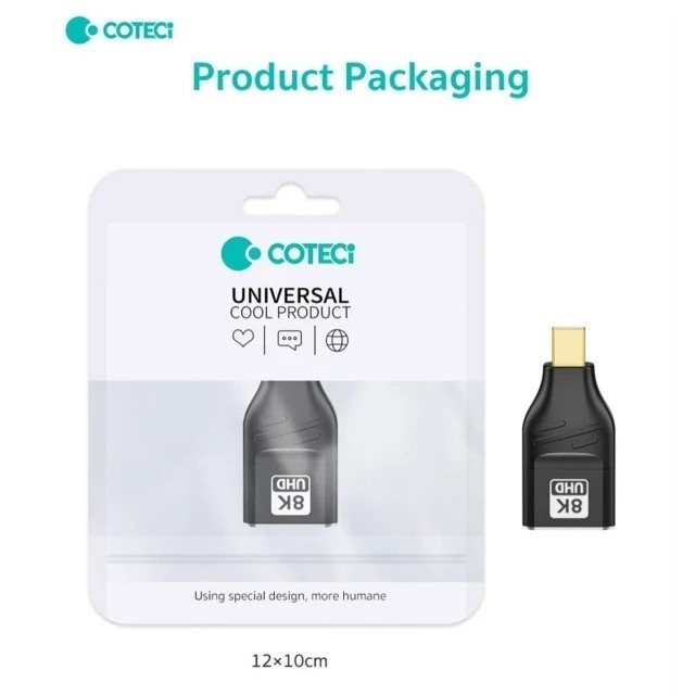 مبدل مینی دیسپلی پورت به دیسپلی پورت کوتسی 87610 Coteci 87610 8K DP Female