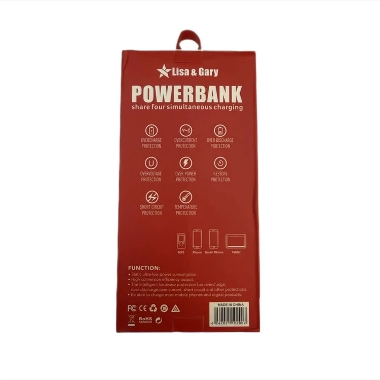 پاور بانک لیزا و گری مدل PB02 ظرفیت 20000 میلی آمپرساعت Lisa and Gary Power Bank Model PB02 Capacity 20000 mAh