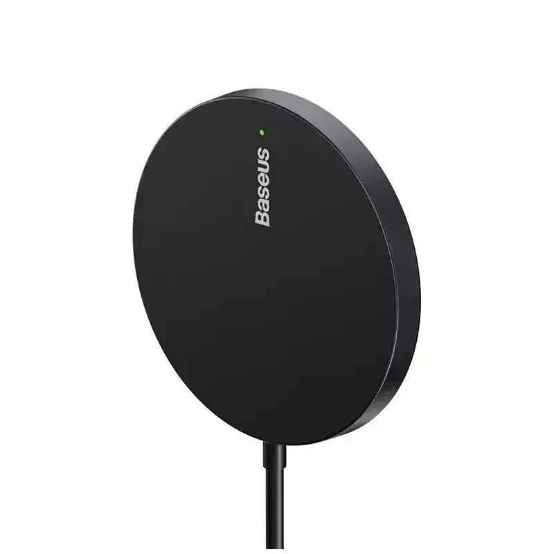 شارژر بی سیم باسئوس مدل Baseus Simple Mini3 Magnetic Wireless Charger 15W