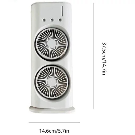 پنکه شارژی مه پاش دوقلو مدل Double-ended Spray Fan- کد147