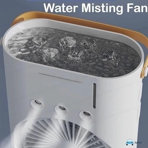 پنکه شارژی مه پاش دوقلو مدل Double-ended Spray Fan- کد147