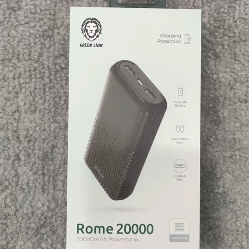 پاوربانک رم 20000 میلی آمپر گرین Green Rome PowerBank 20000mAh- کد111