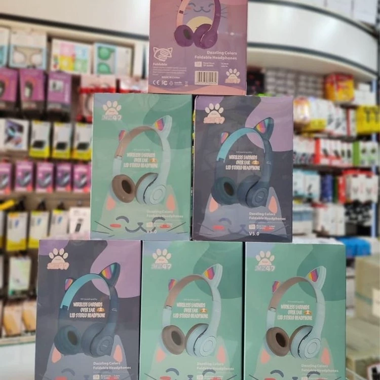 هدفون بلوتوثی گربه ای مدل MZ47- کد109