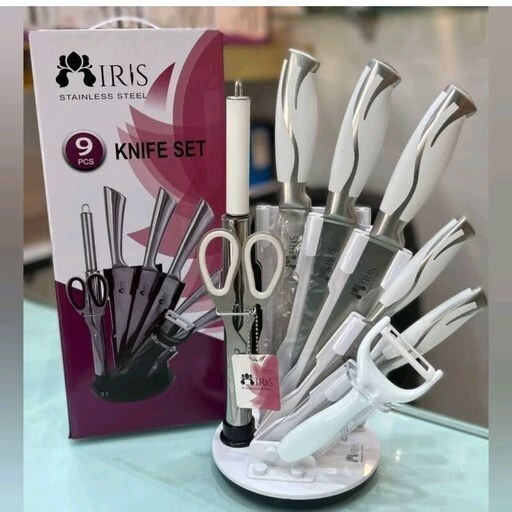 سرویس چاقو آشپزخانه 9 پارچه ایریس IRIS- کد150