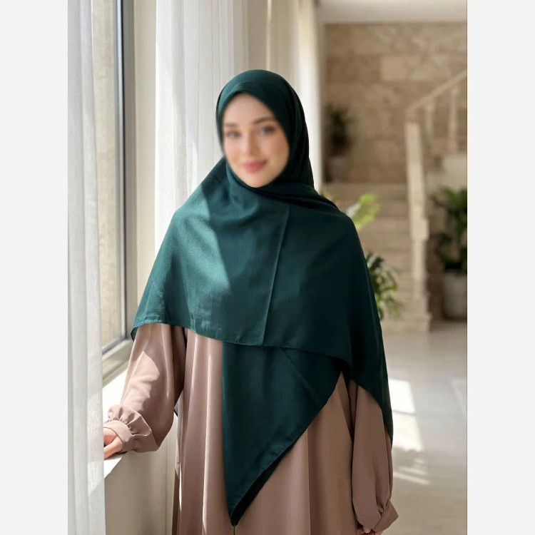 روسری سوپر کرپ سبز قواره بلند